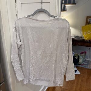 Lululemon Athletica White Long Sleeve Tee